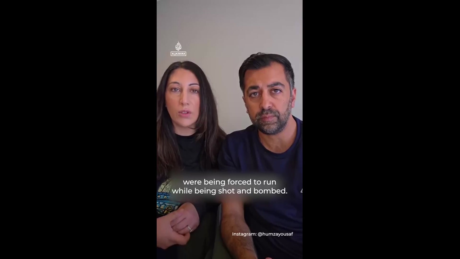 'Video thumbnail for Former Scottish First Minister and his wife plead for Gaza aid'