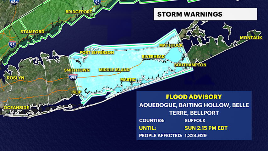 Video thumbnail for STORM WATCH: Heavy rain continues early this afternoon on Long Island
