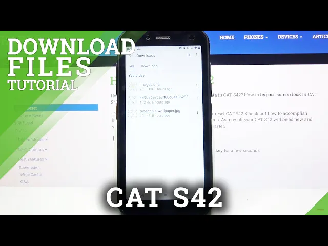 Video thumbnail for How to Access all Downloads in Cat S42 - Find Downloaded Files