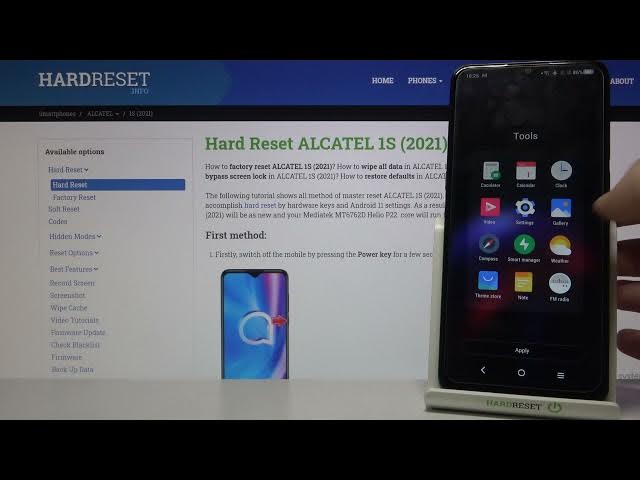 Video thumbnail for How to Use Theme in Alcatel 1s 2021 – Personalize Menu Look