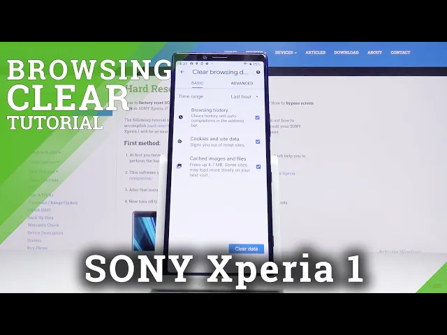 Video thumbnail for How to Clear Browsing Data in SONY Xperia 1 – Delete Visited Pages