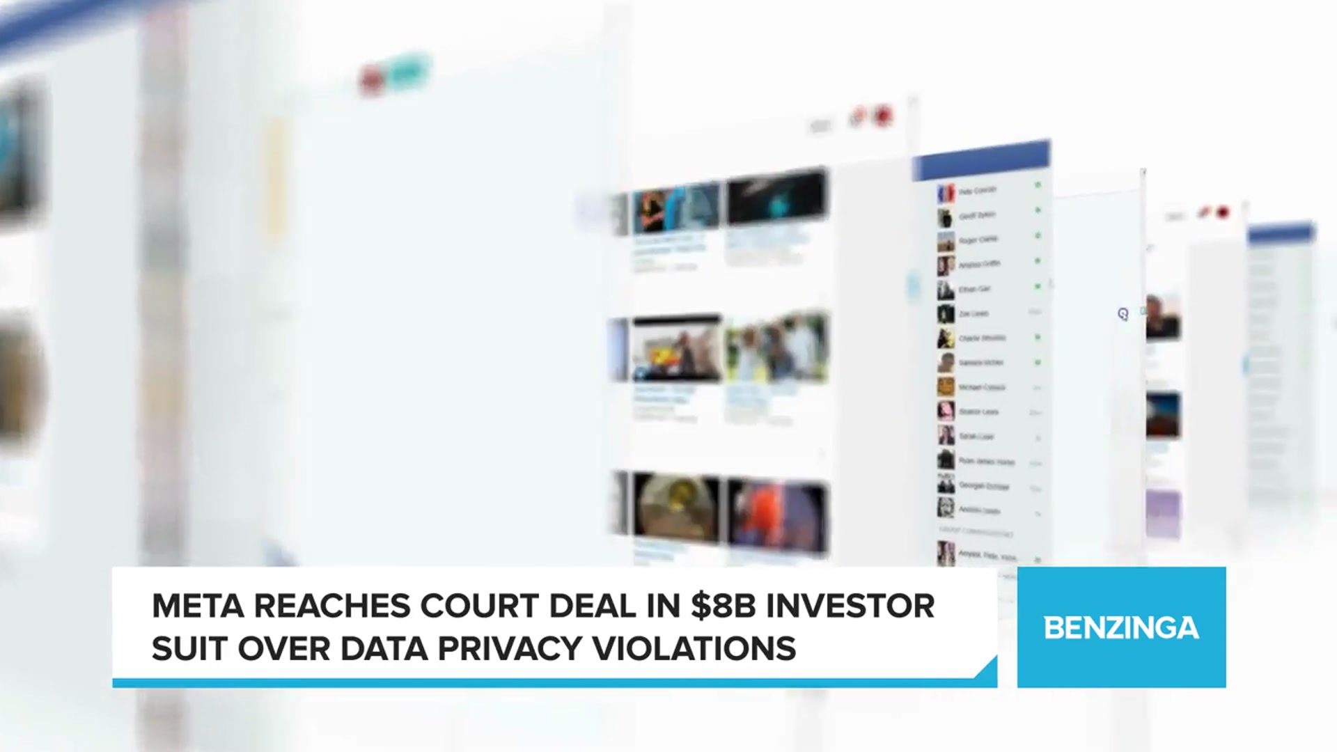 'Video thumbnail for Meta Reaches Court Deal In $8B Investor Suit Over Data Privacy Violations'