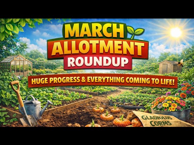 Video thumbnail for March Allotment Roundup 🌱 Huge Progress & Everything Coming to Life!
