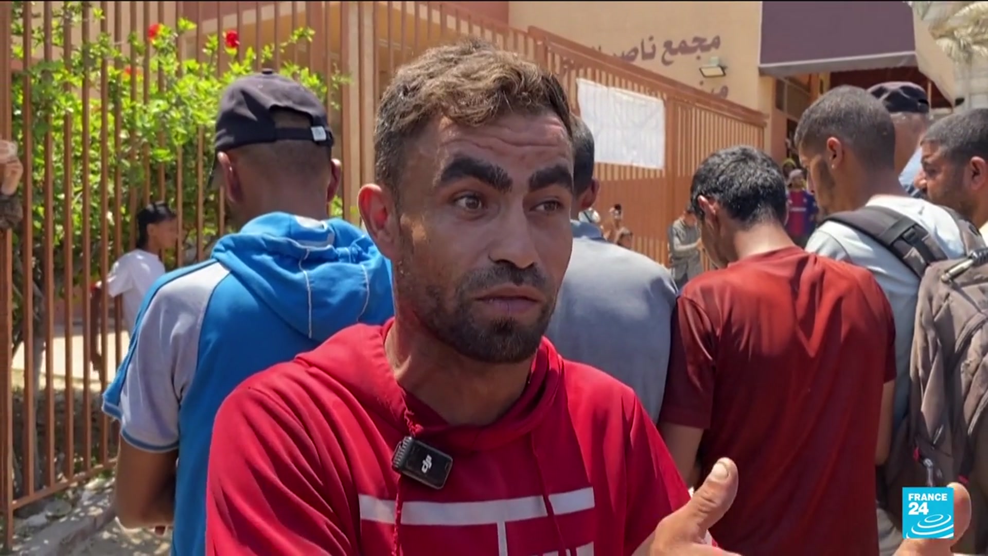 'Video thumbnail for Israeli strikes kill dozens of Palestinians seeking aid'