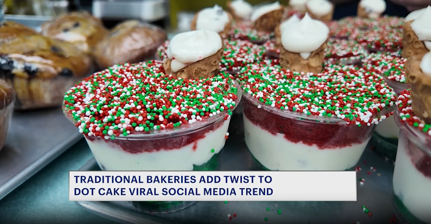 Video thumbnail for Brooklyn bakeries put unique spin on viral dot cake trend