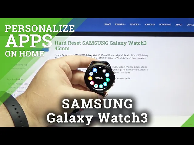 Video thumbnail for How to Customize Apps on SAMSUNG Galaxy Watch3 45 mm – Manage Applications