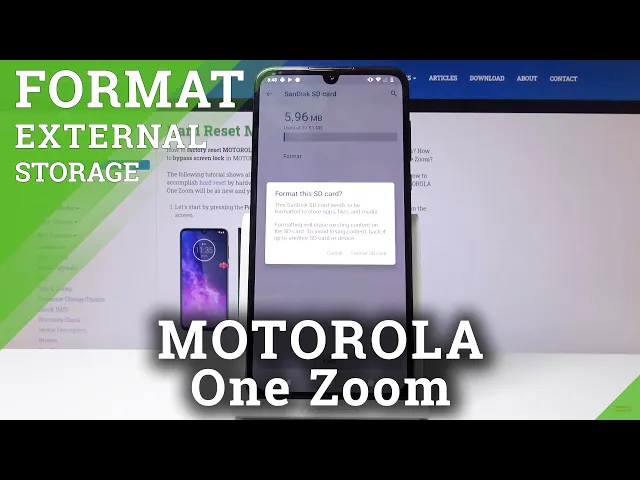 Video thumbnail for How to Erase External Storage in Motorola One Zoom - Format SD Card
