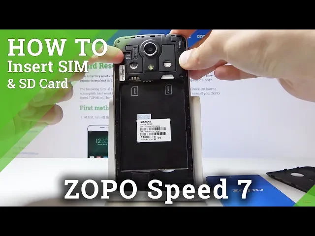 Video thumbnail for How to Insert SIM & SD Card in ZOPO Speed 7 - SIM & SD Installation