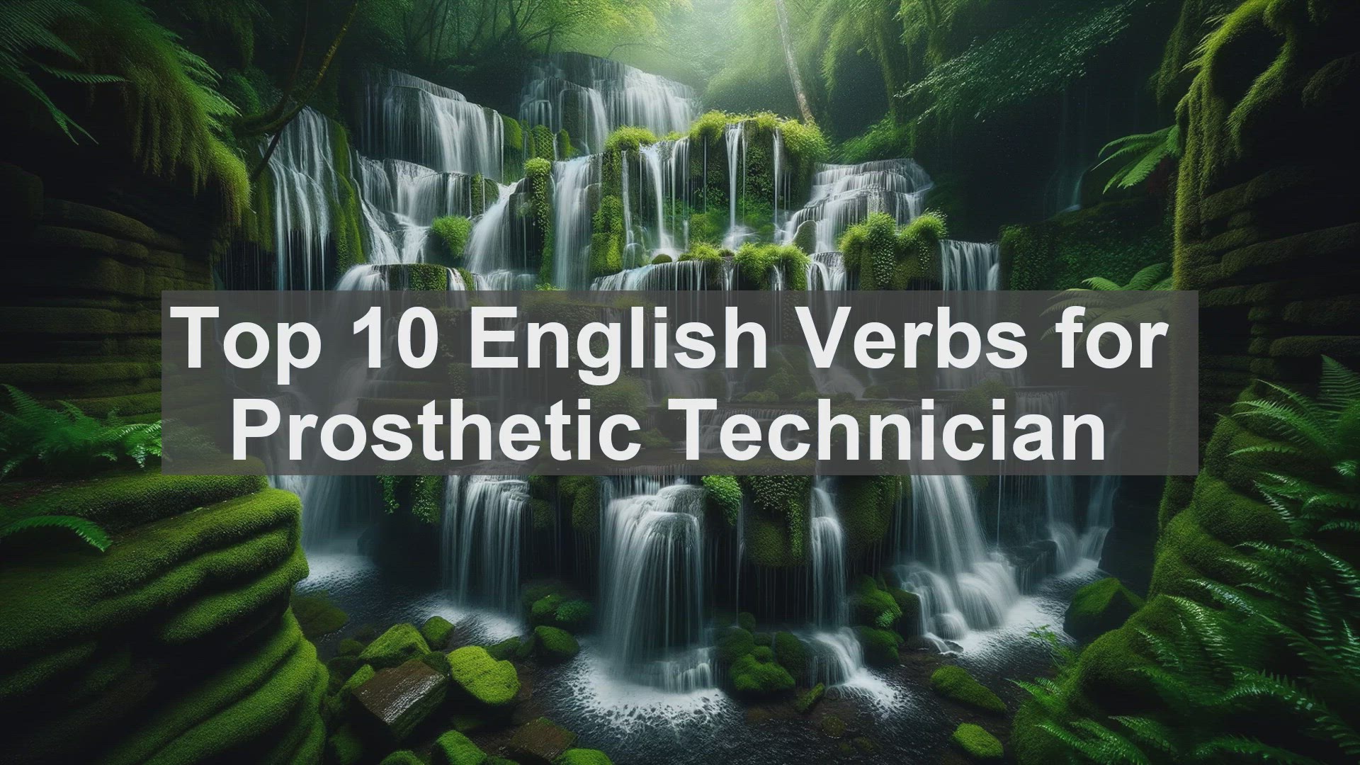 'Video thumbnail for Top 10 English Verbs for Prosthetic Technician'