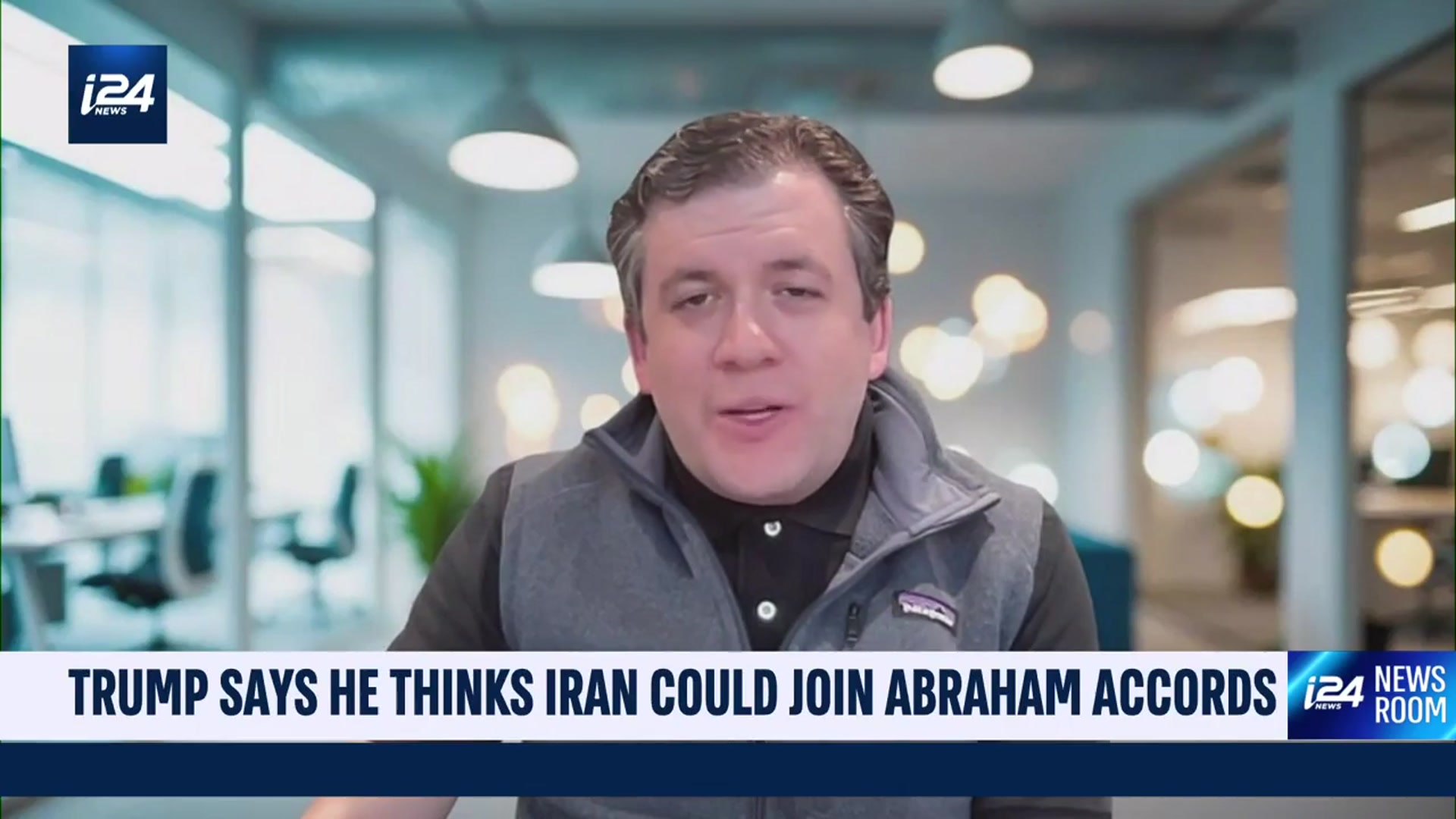 'Video thumbnail for Trump says he thinks Iran could join Abraham Accords'