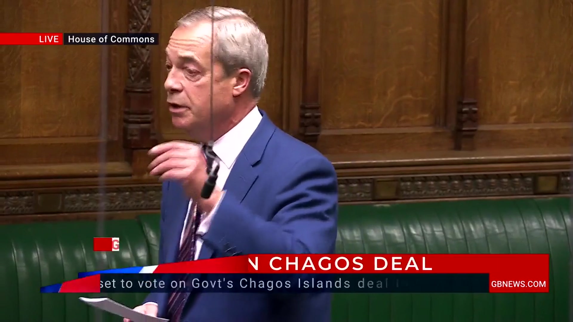 'Video thumbnail for WATCH: Nigel Farage says Reform Government will not honour 'un-British' Chagos treaty'