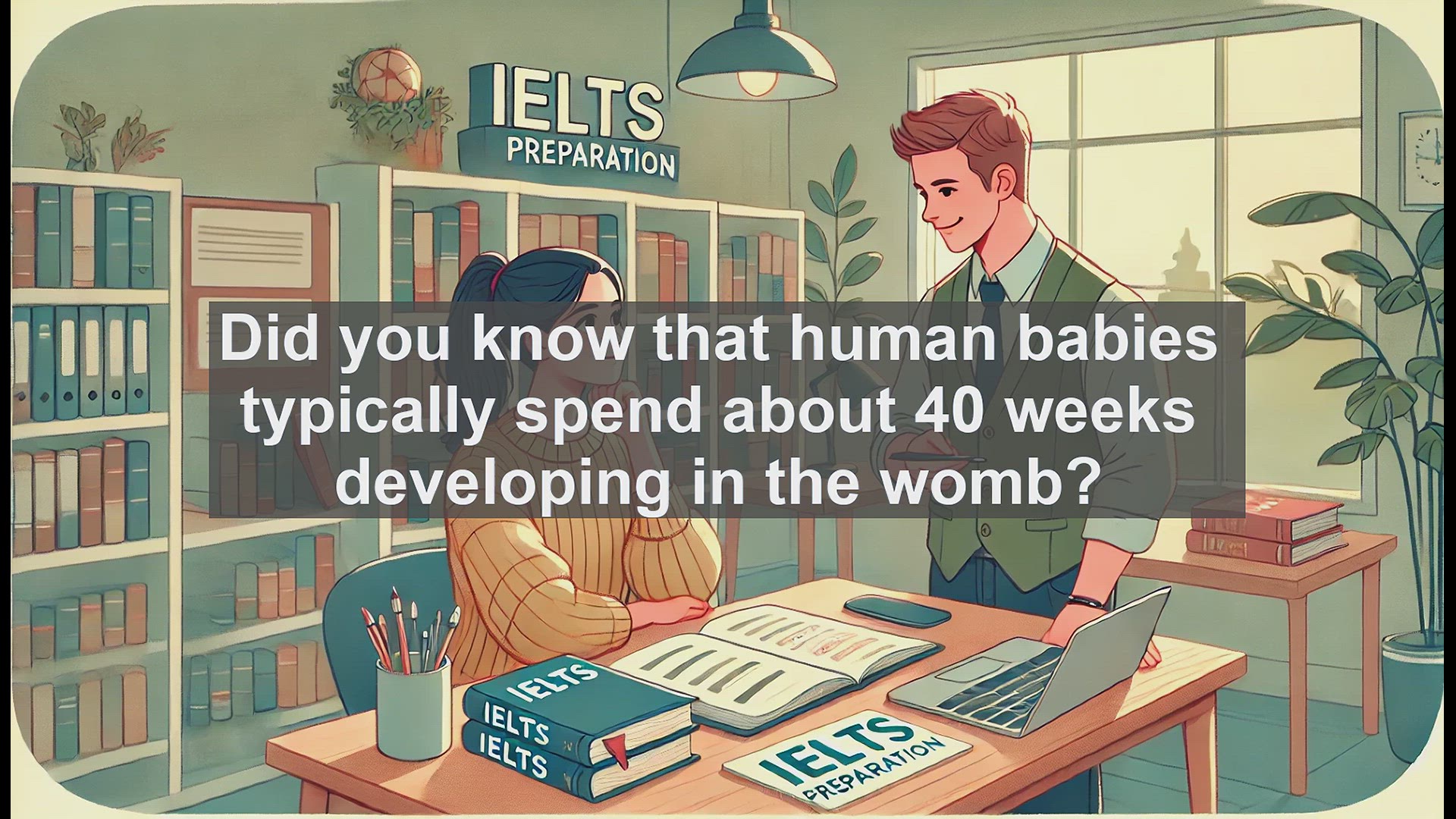 'Video thumbnail for 5000 Must Know IELTS 8.0 Vocabulary - Gestation: Key Biology Term for IELTS Success'