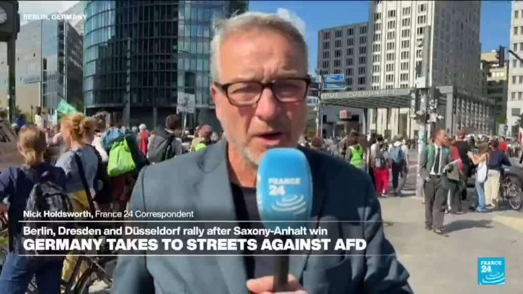 Video thumbnail for Germany: Protests follow AfD election victory
