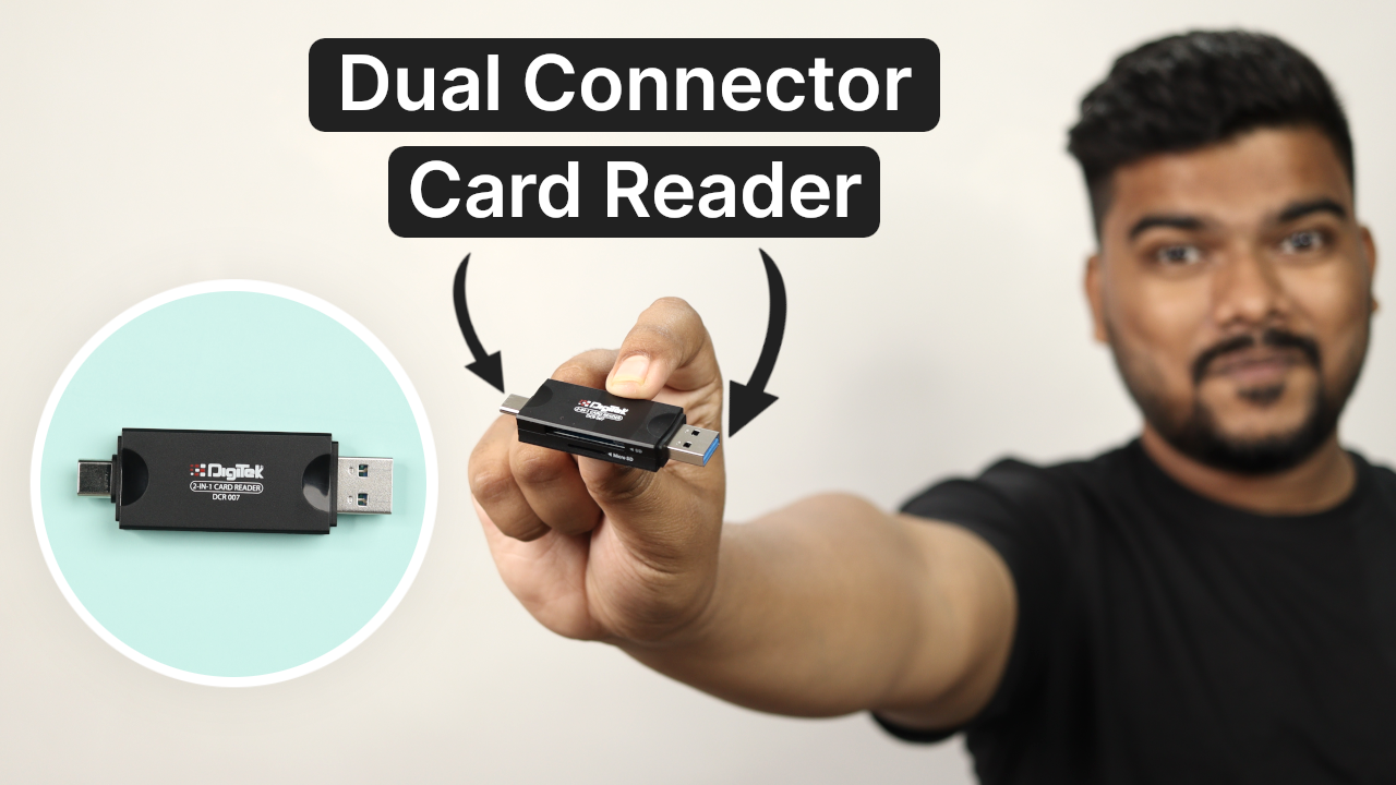 'Video thumbnail for Budget Friendly Dual Connector Card Reader | Digitek DCR 007 Review'