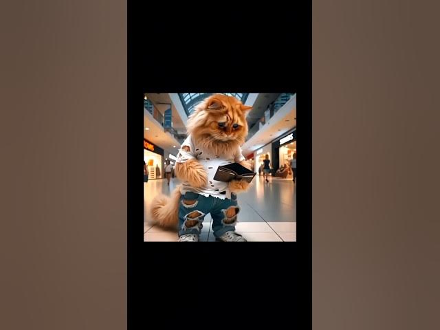 Video thumbnail for Cat store sad face 😞 and daddy is sote prise #cat #kucing #cute #kitten #subscribe #kittty