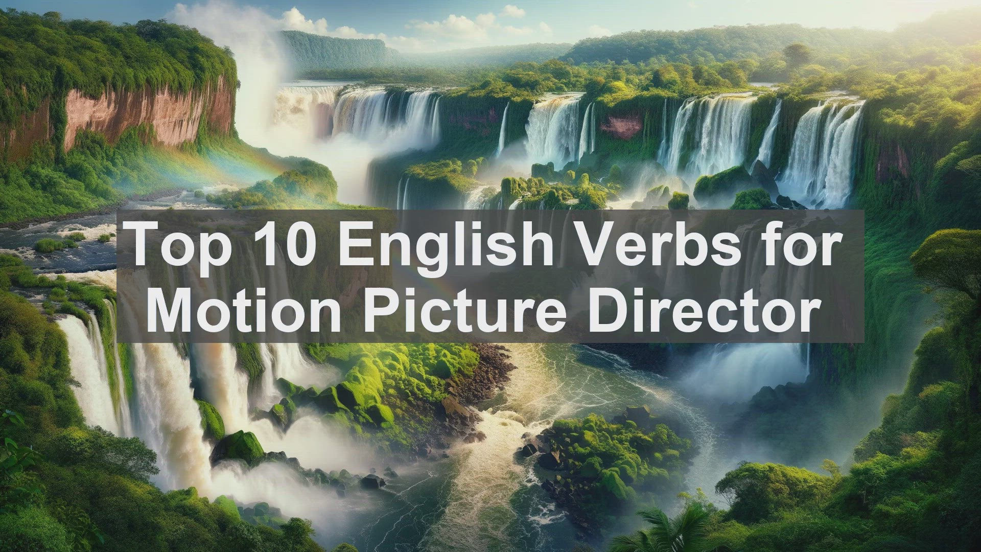 'Video thumbnail for Top 10 English Verbs for Motion Picture Director'