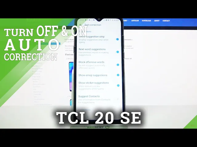 Video thumbnail for How to Activate Text Correction – Use Keyboard Features on TCL 20 SE