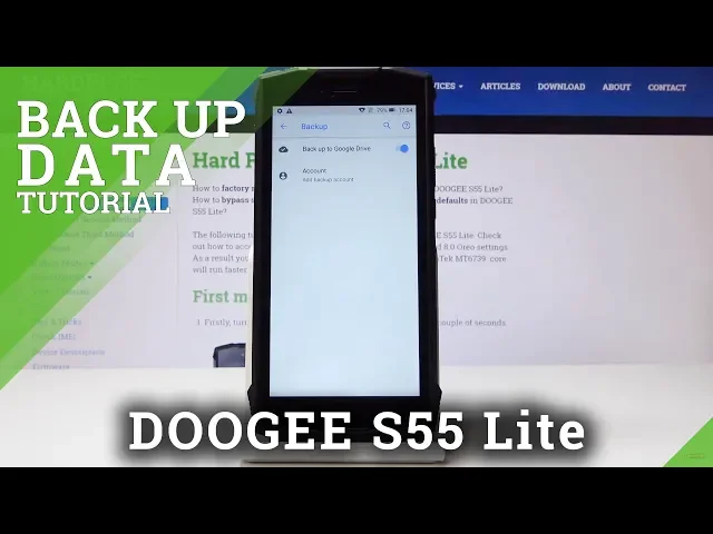 Video thumbnail for How to Create Backup Account in DOOGEE S55 Lite - Enable Google Backup