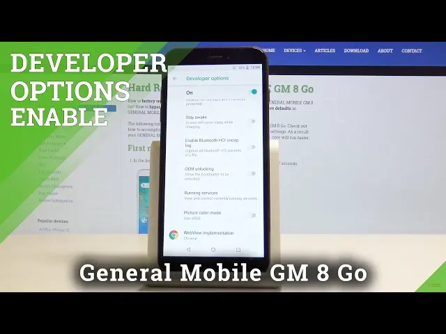 Video thumbnail for How to Get Access to Developer Options on GENERAL MOBILE GM 8 Go - OEM Unlock / USB Debug
