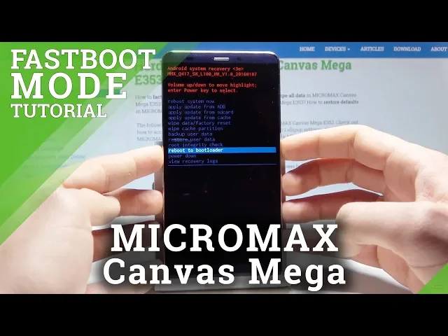 Video thumbnail for Fastboot Mode MICROMAX Canvas Mega