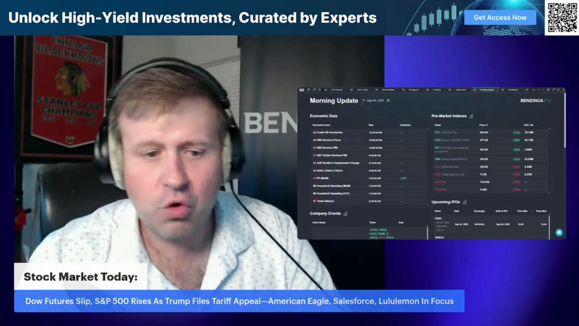 'Video thumbnail for Stock Market Today: Dow Futures Slip, S&P 500 Rises As Trump Files Tariff Appeal—American Eagle, Salesforce, Lululemon'