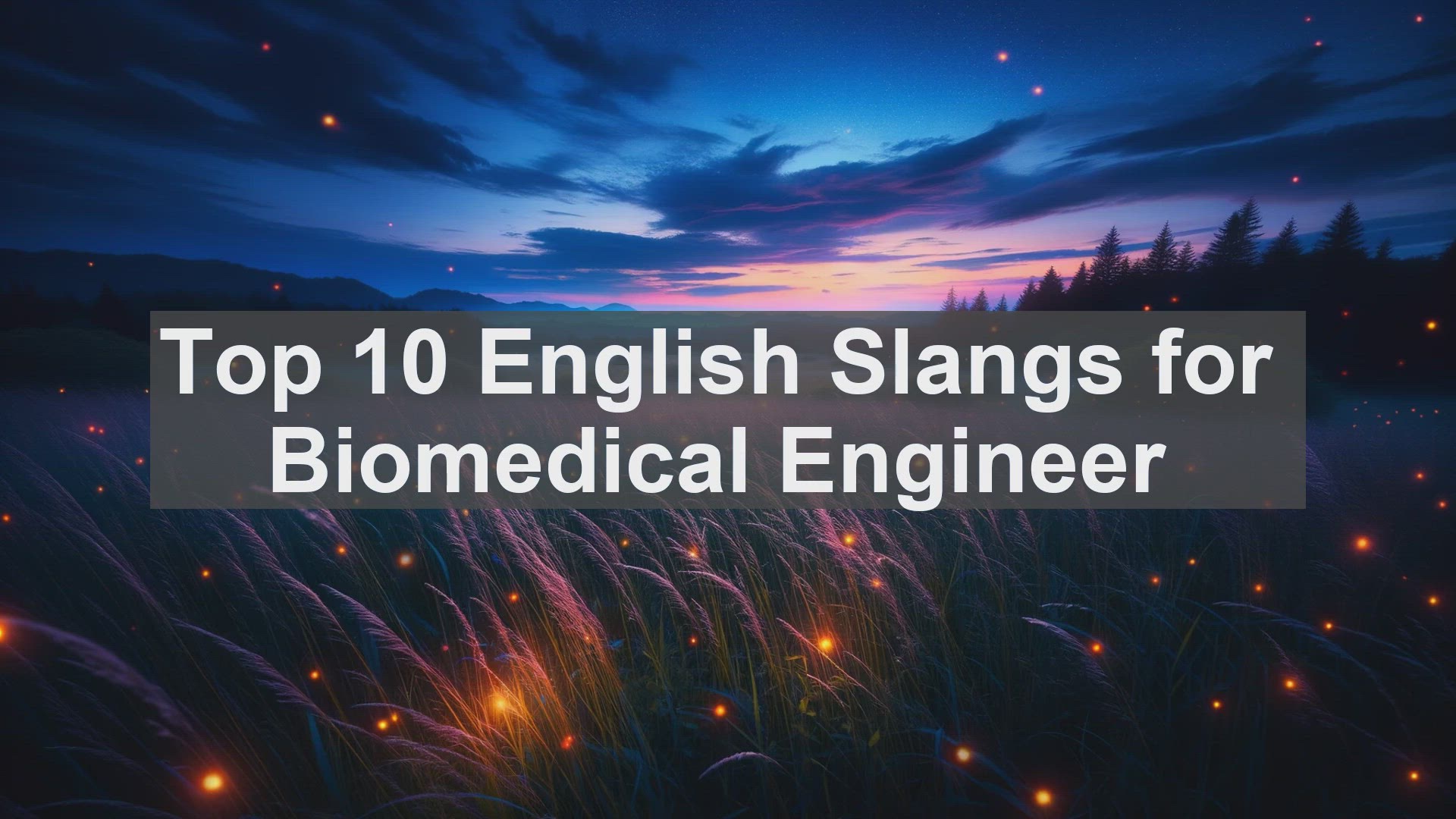 'Video thumbnail for Top 10 English Slangs for Biomedical Engineer'