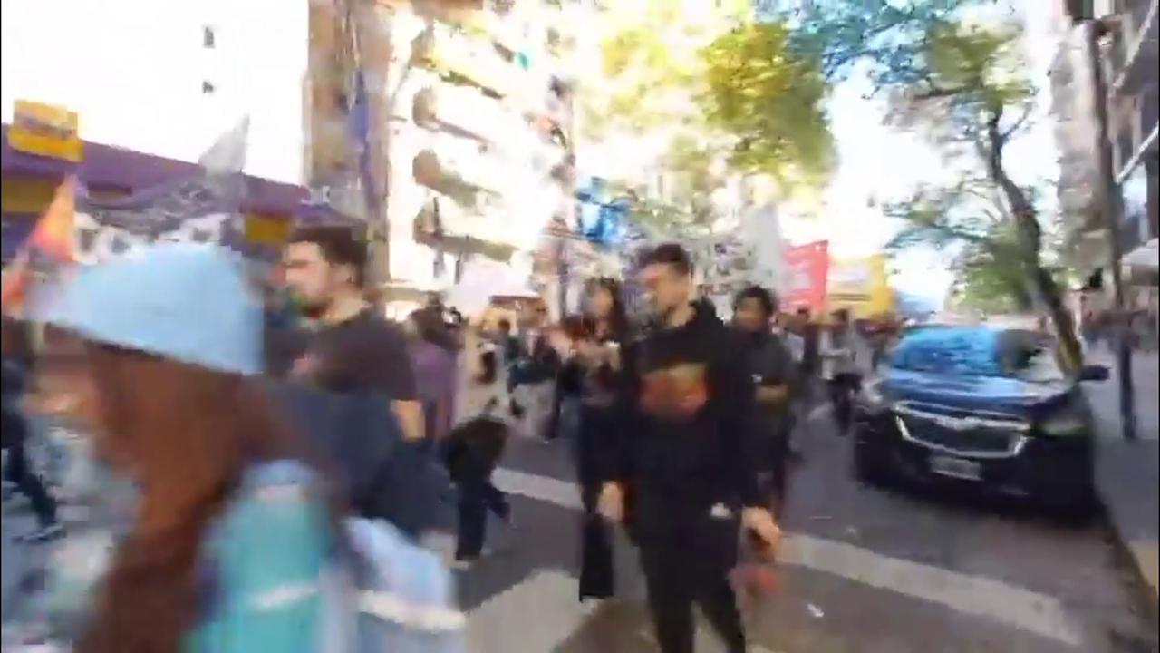 Video thumbnail for Argentina: Thousands Flood Buenos Aires Streets In Massive University Funding Protest.