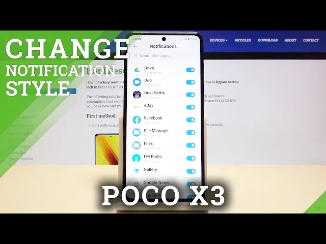 Video thumbnail for How to Personalize Notifications on POCO X3 – Change Notifications