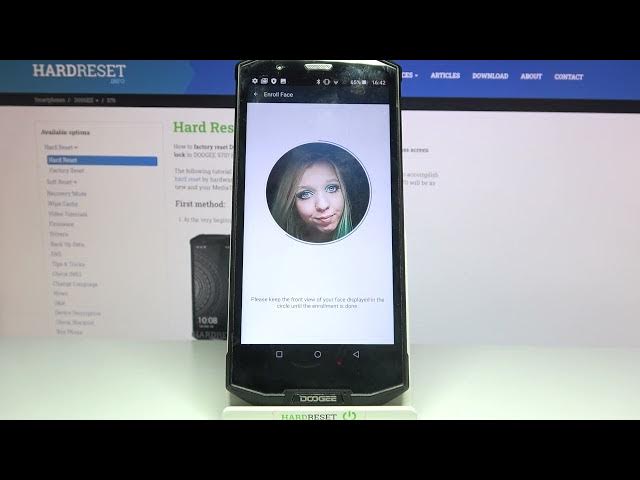 Video thumbnail for How to Set Up Face Unlock on DOOGEE S70 - Add Face Unlock