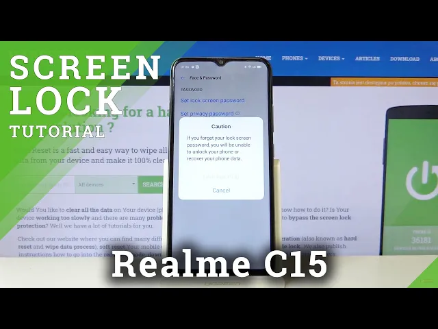 Video thumbnail for How to Set Lock Method in REALME C15 – Find Lock Options