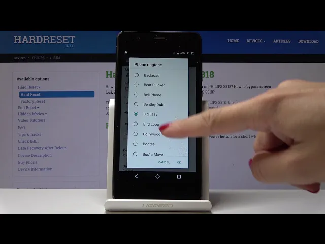 Video thumbnail for How to Change Ringtone in Philips S318 - Orginal Philips Ringtone List