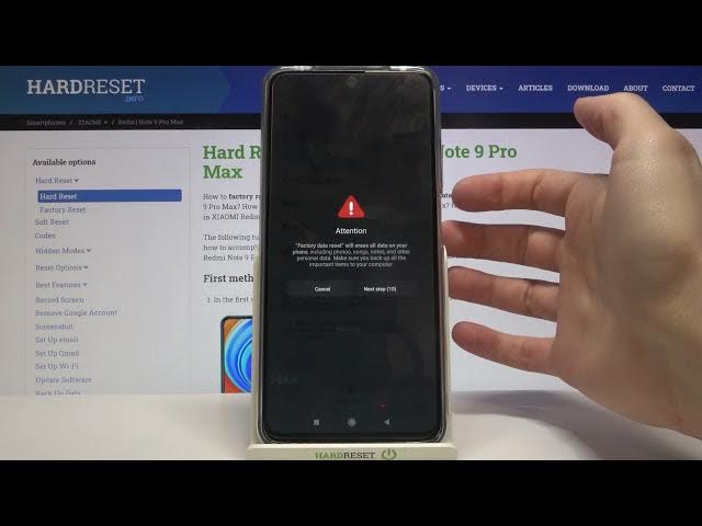 Video thumbnail for How to Factory Reset XIAOMI Redmi Note 9 Pro Max – Delete All Personal Data & Customized Settings