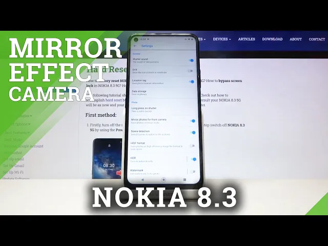 Video thumbnail for How to Manage Mirror Effect in NOKIA 8.3 – Turn Off Reflection Effect