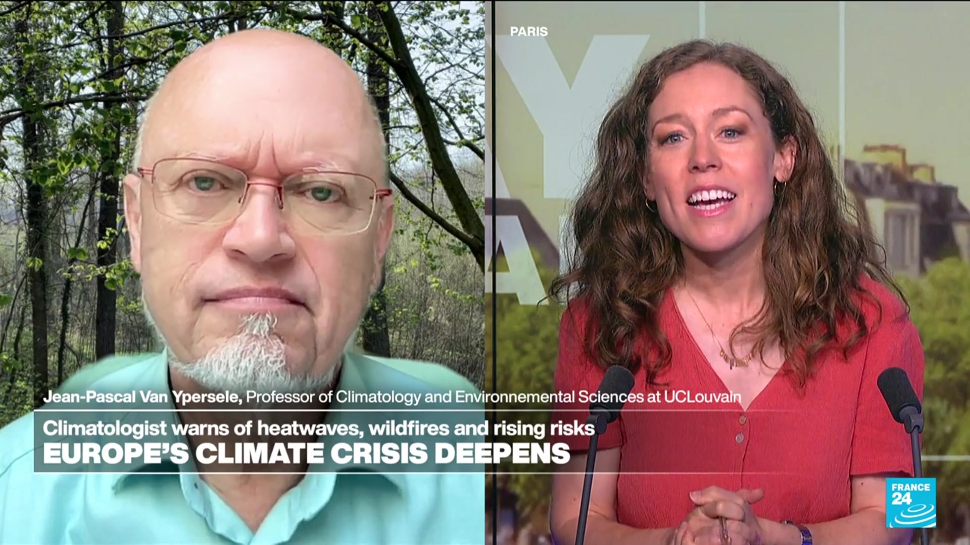 Video thumbnail for Climatologist warms of heatwaves, wildfires and rising risks in Europe