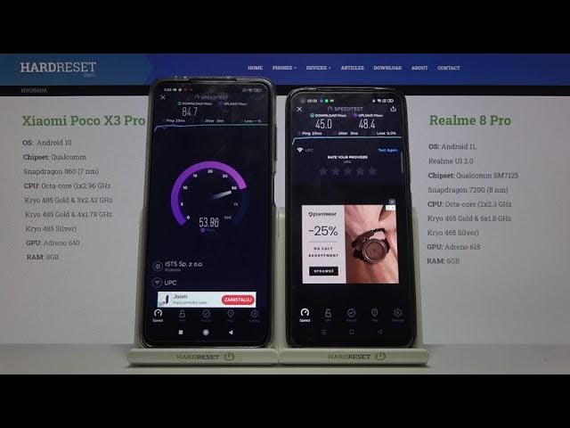 Video thumbnail for Xiaomi Poco X3 Pro vs Realme 8 Pro - WiFi Speed Test