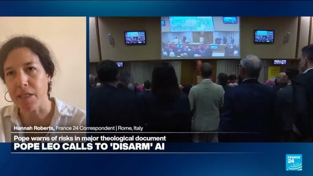 Video thumbnail for Pope Leo’s first encyclical tackles artificial intelligence