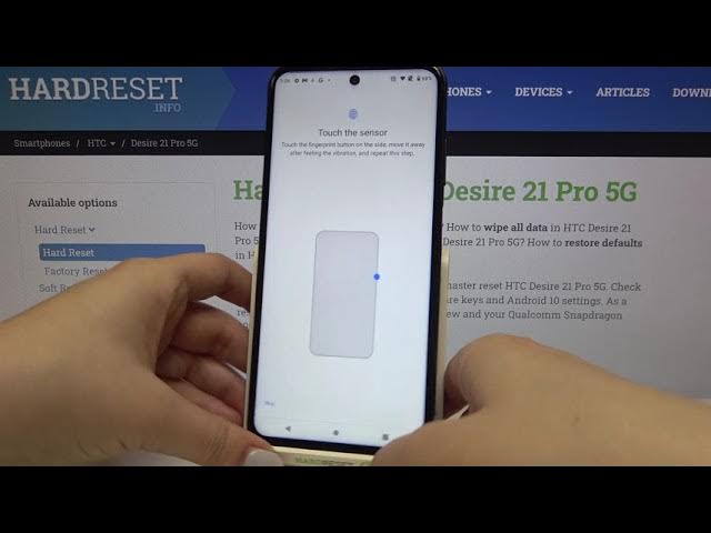 Video thumbnail for How to Add Fingerprint in HTC Desire 21 Pro 5G – Find Fingerprint Settings