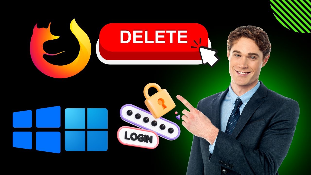 'Video thumbnail for How to Delete Saved Passwords in Mozilla Firefox on Windows 11 or 10 | GearUpWindows Tutorial'