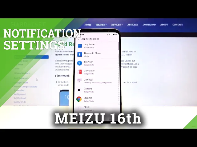 Video thumbnail for How to Enable/Disable Notifications from Applications in Meizu 16th – Notification Manager