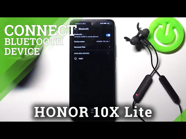 Video thumbnail for How to Connect Huawei AM61 Sport with Honor 10X Lite? Link Bluetooth Earbuds with Honor Phone