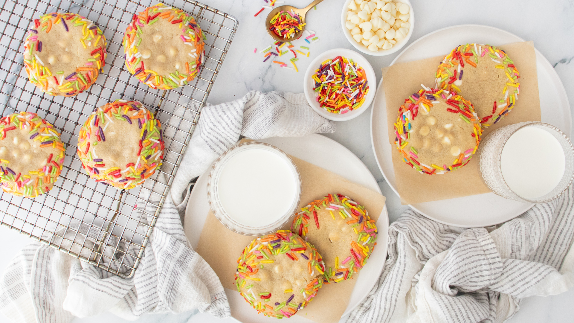 Video thumbnail for Copycat Crumbl Cake Batter Blondie Cookie Recipe