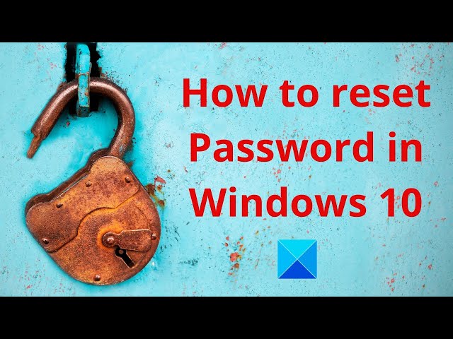 Video thumbnail for How to reset Password in Windows 11