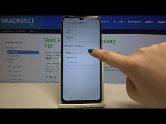 Video thumbnail for How Change Keyboard Language on SAMSUNG Galaxy F12 – Language Settings