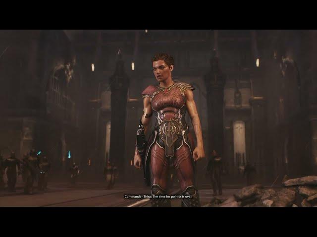 Video thumbnail for Doom: The Dark Ages Revelations - Thira "Stand Behind Him" Slayer Ending Cutscene | End Game Rewards