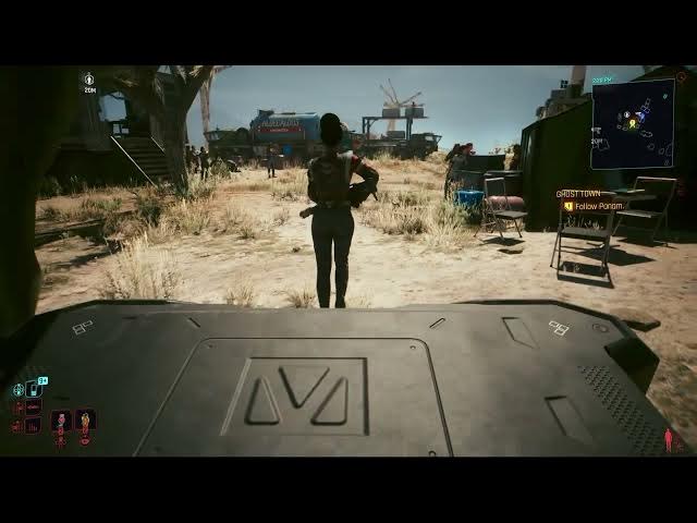 Video thumbnail for Cyberpunk 2077 - Ghost Town: Nomad Camp: Follow Panam Palmer and Take The Box | PS5 Pro
