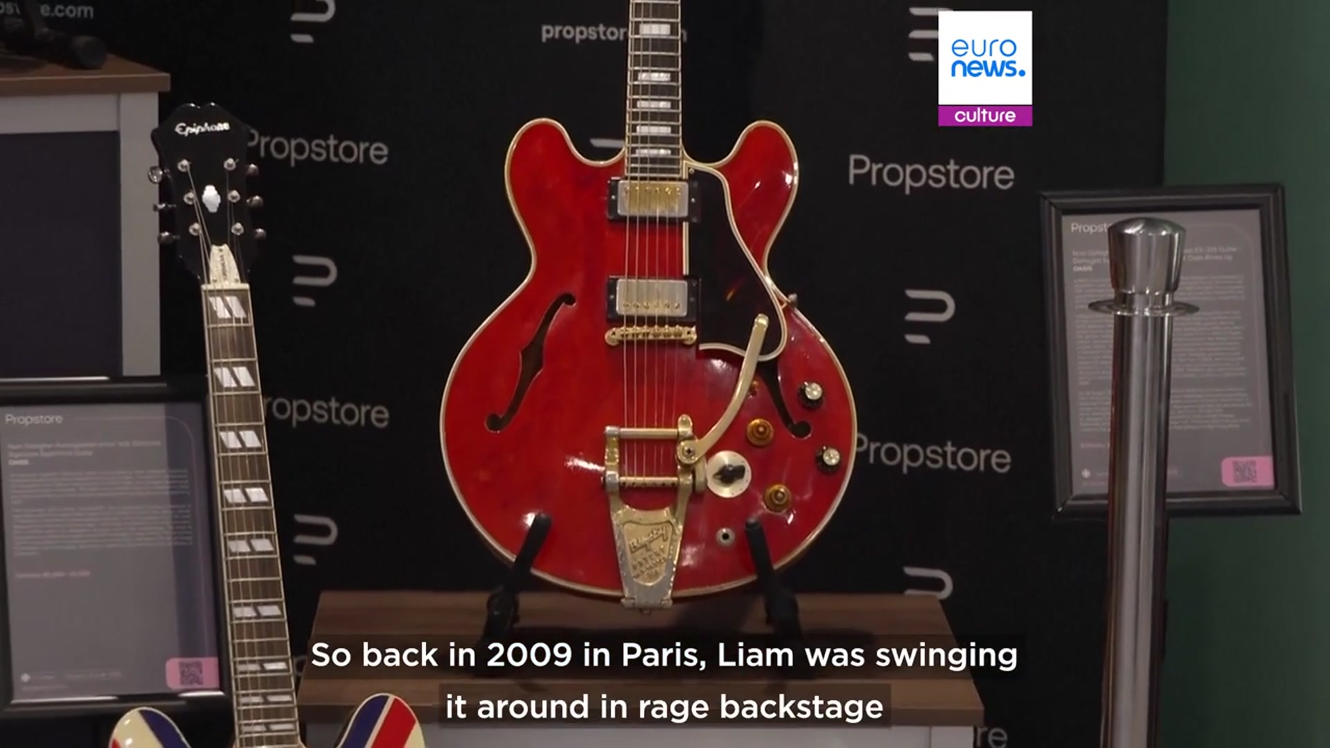 'Video thumbnail for Sale of the week: Iconic memorabilia from Lennon, Elvis, Jackson and Oasis up for grabs in London'