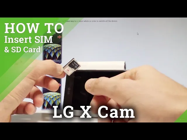 Video thumbnail for How to Insert SIM and SD Card in LG X Cam - Set Up Nano SIM and Micro SD |HardReset.Info