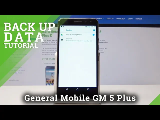 Video thumbnail for How to Enable Google Backup in General Mobile GM 5 Plus - Create Backup Account