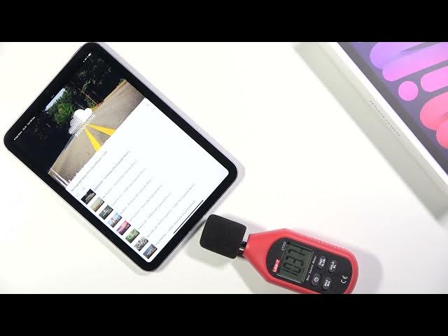 Video thumbnail for What is the Loudest Speakers Level on iPad mini (2021) - Measure Speakers' Limit with Decibelmeter