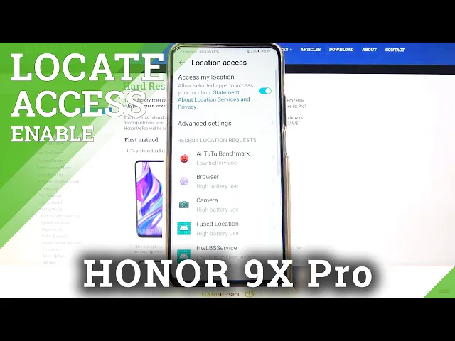 Video thumbnail for HUAWEI Honor 9x Pro – Activate & Disable Location Mode